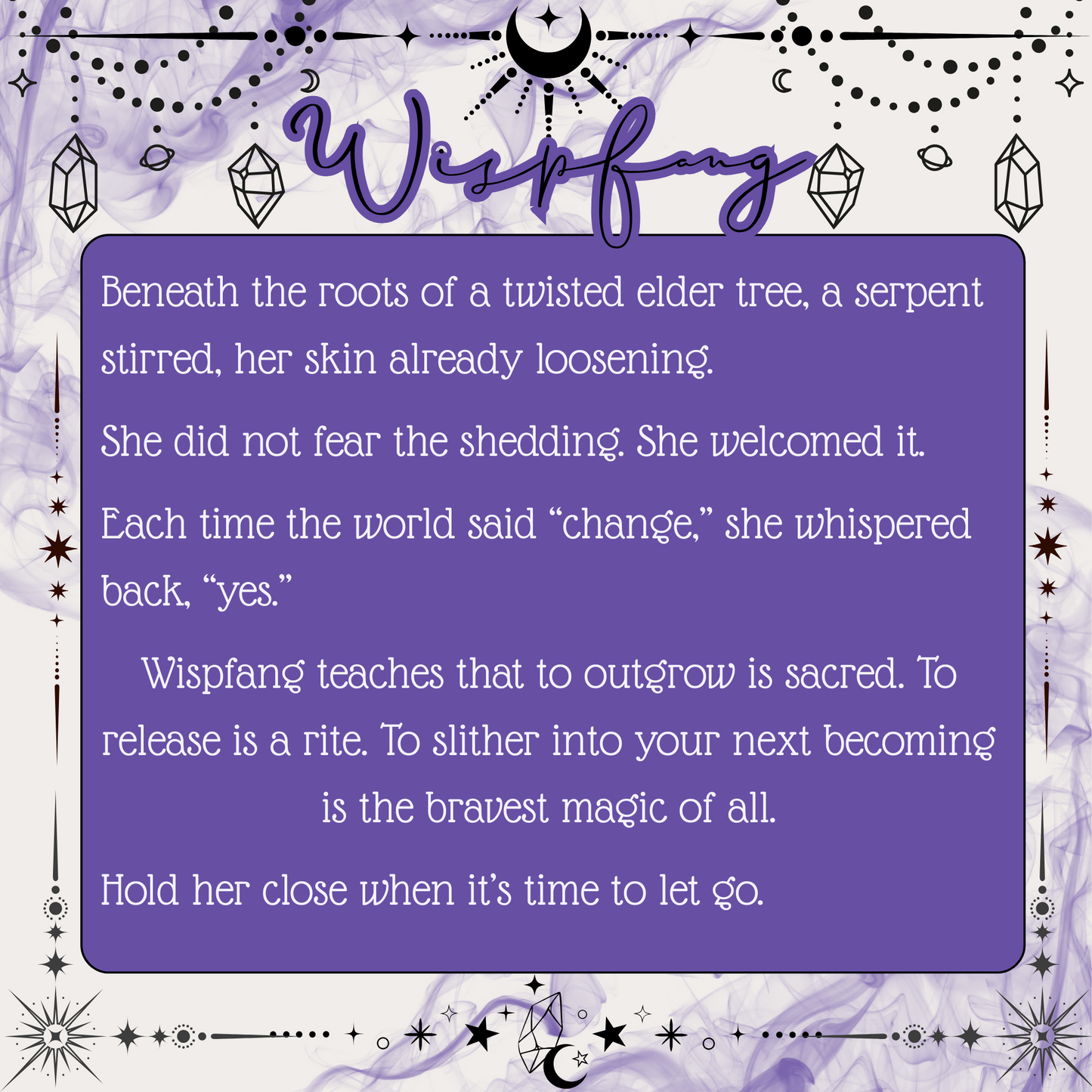 Familiar Fables - Wispfang the Snake
